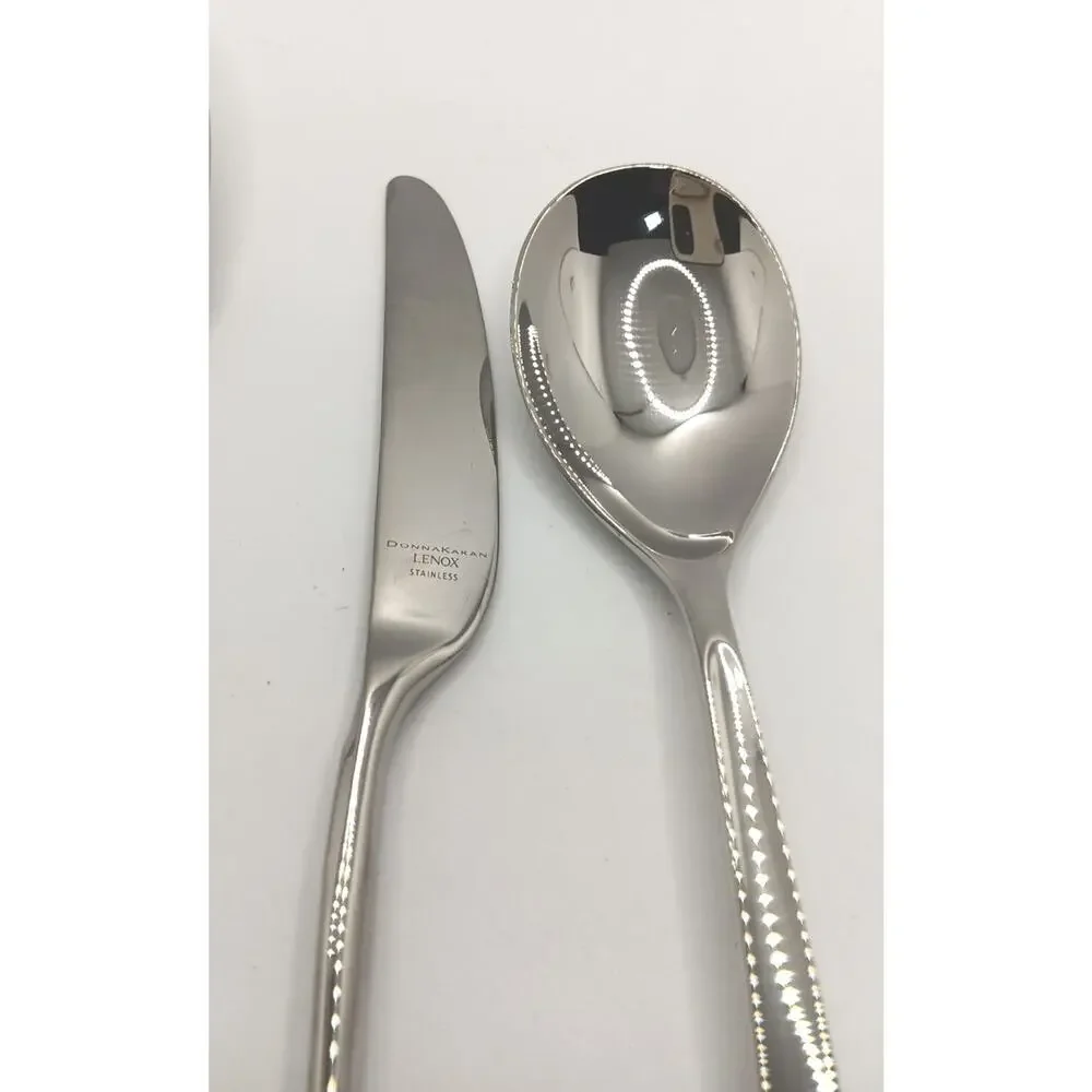DONNA KARAN Lenox Ascend 3 Piece Serving Hostess Set 18/10 Stainless Flatware